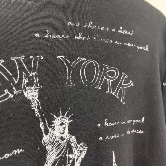 Cactus New York Shirt Large Black White Ruffle - Picture 7 of 8